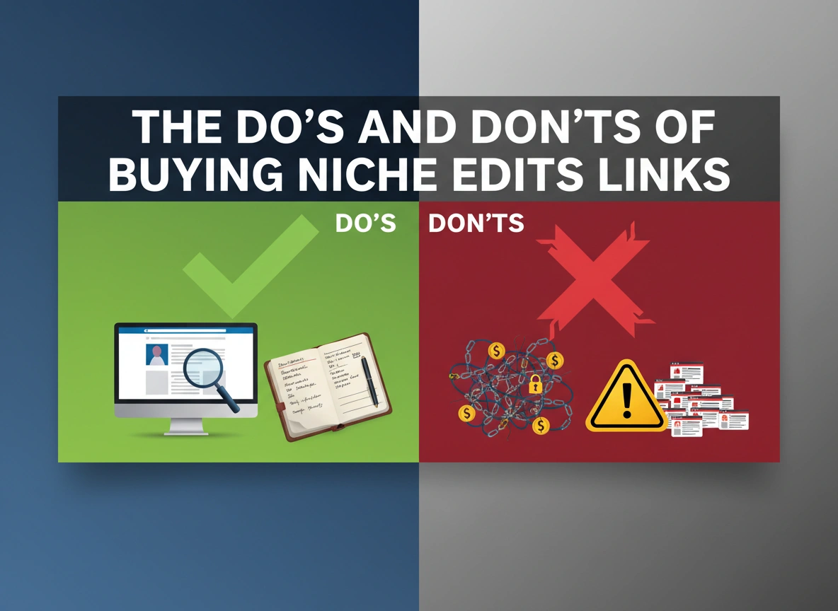 The Do's and Don'ts of Buying Niche Edits Links