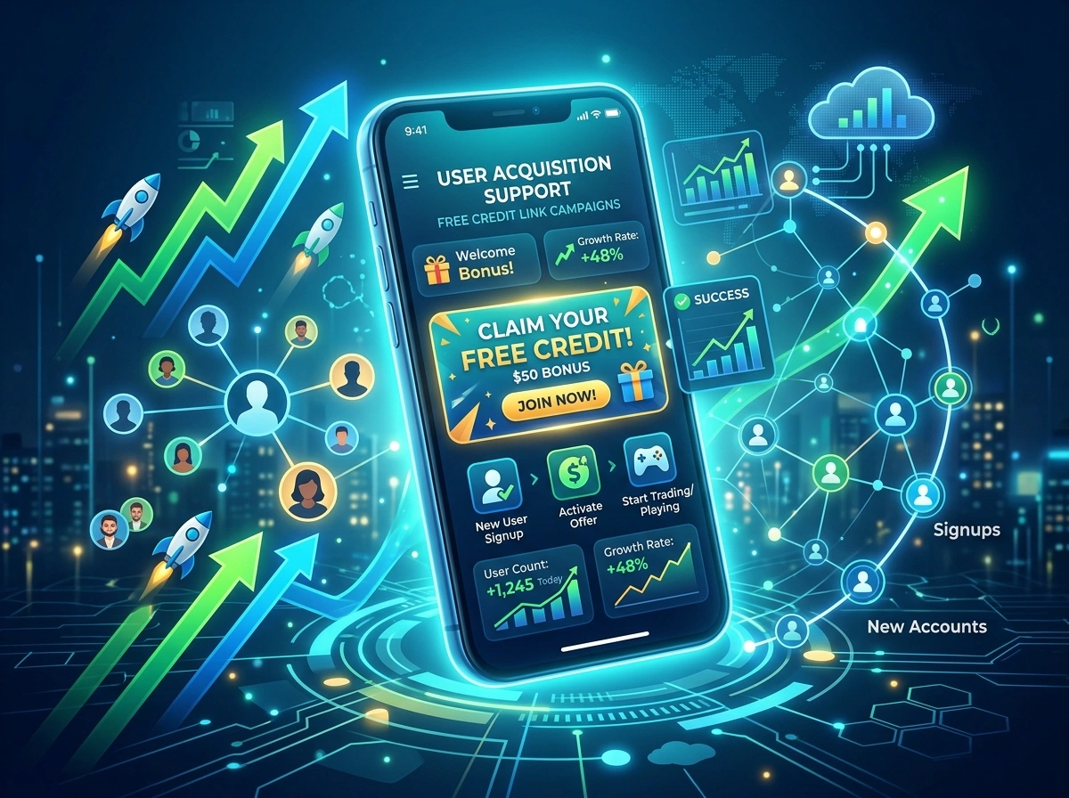 How Free Credit Link Campaigns Support User Acquisition