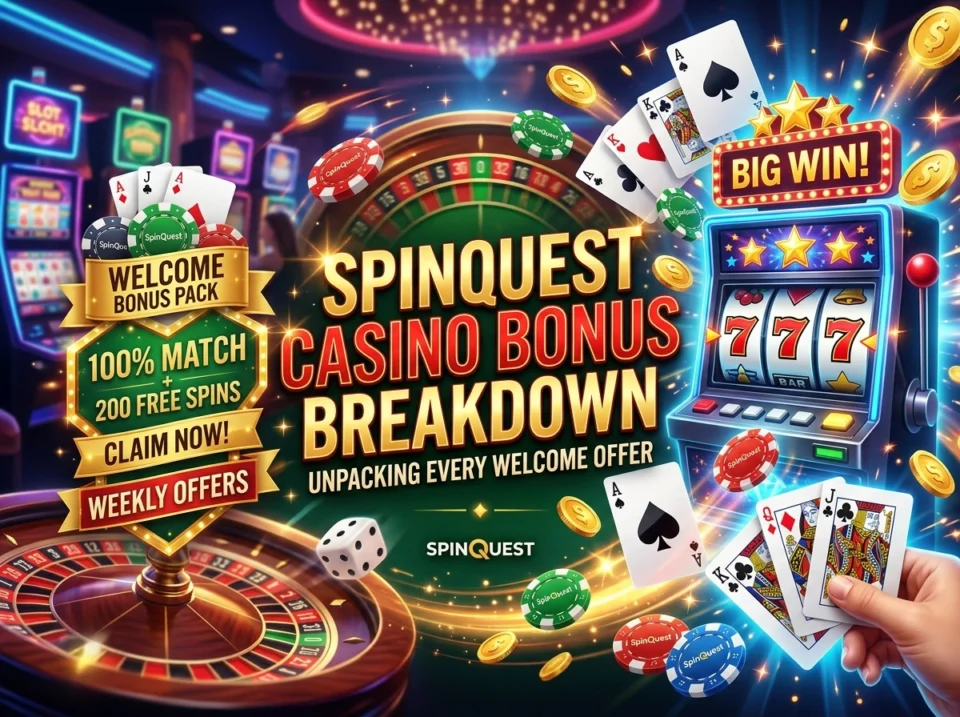 SpinQuest Casino Bonus Breakdown: Unpacking Every Welcome Offer